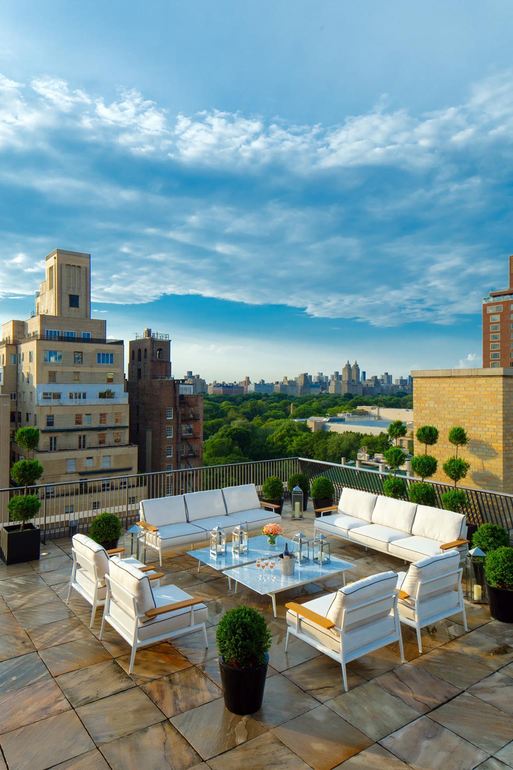 The Penthouse Suite's rooftop terrace