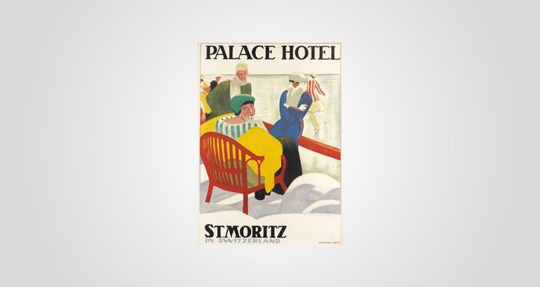 Lot 91, Emil Cardinaux, Palace Hotel / St. Moritz, 1920