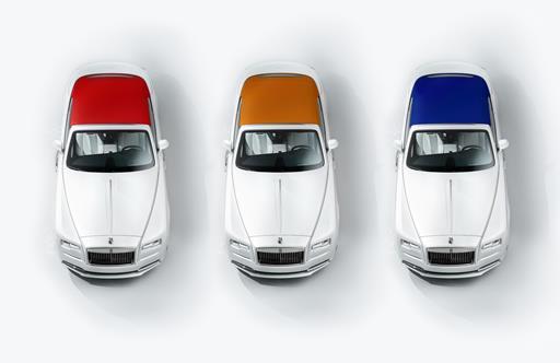 Rolls-Royce Dawn Inspired by Fashion – Mugello Red, Mandarin and Cobalto Blue colours