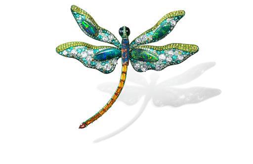 Anna Hu dancing dragonfly brooch