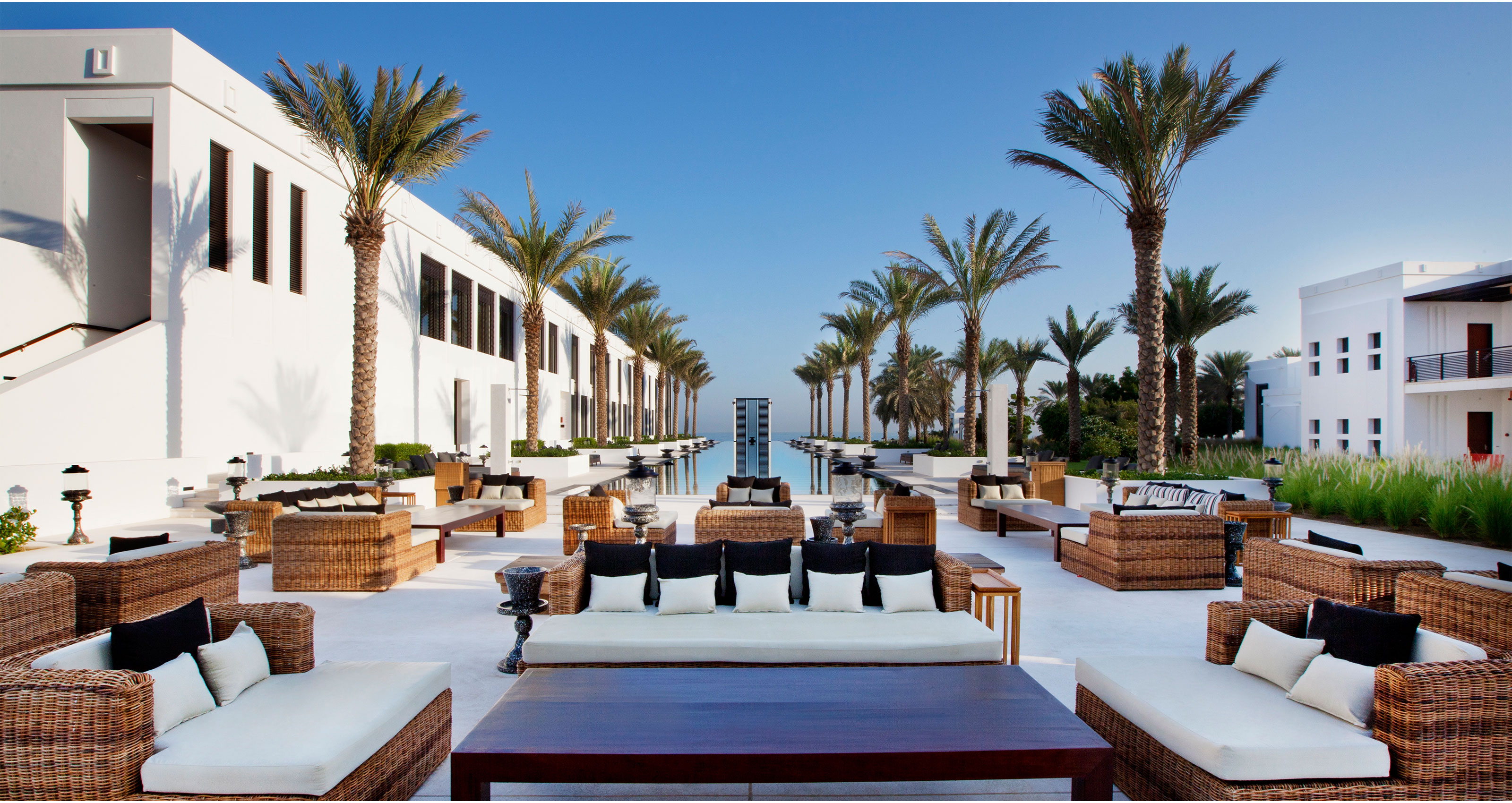 The Chedi Muscat Hotel Oman Centurion Magazine   Oman The Chedi Muscat Hotel Dining The Long Pool Cabana 