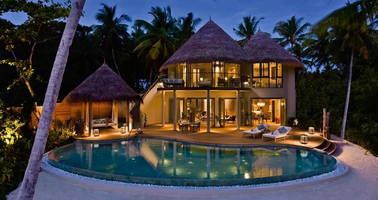 Beach Residence at night