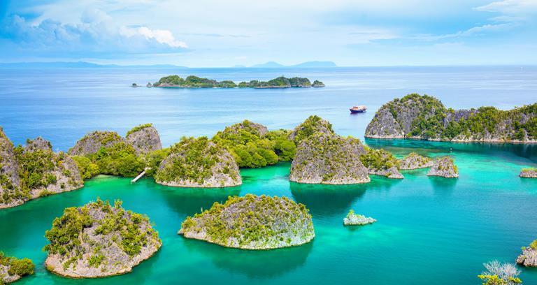 Raja Ampat limestone rock formations