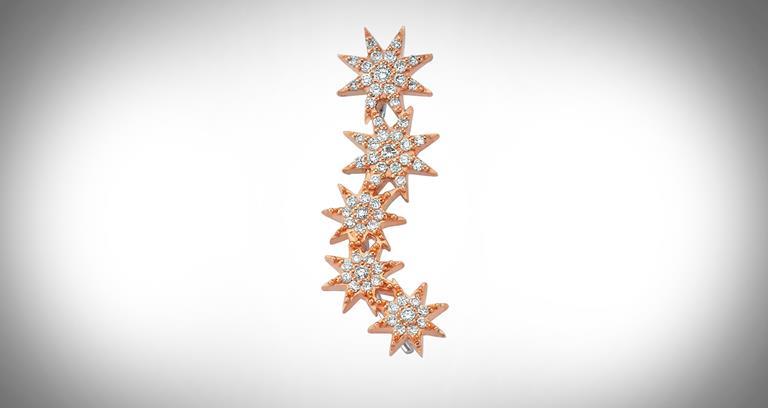 Bee Goddess Diamond Ishtar Star ear cuff - seen on harrods.com