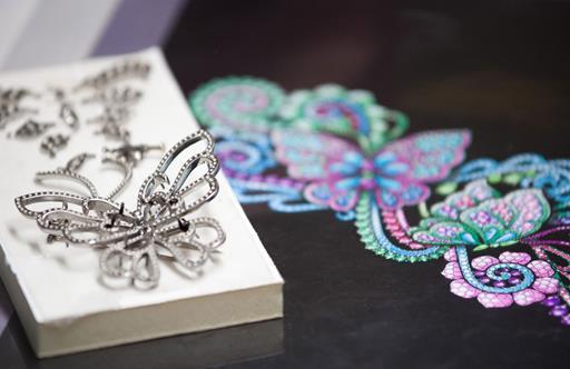 Butterfly cuff-bracelet